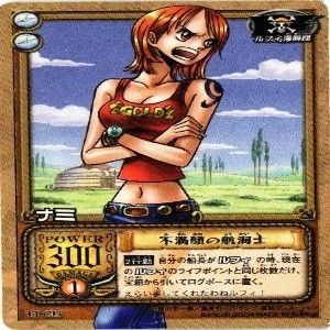 カードガム ナミ psa9 ワンピース 水着 青ナミ ナミ(L)(OP03-040)/青