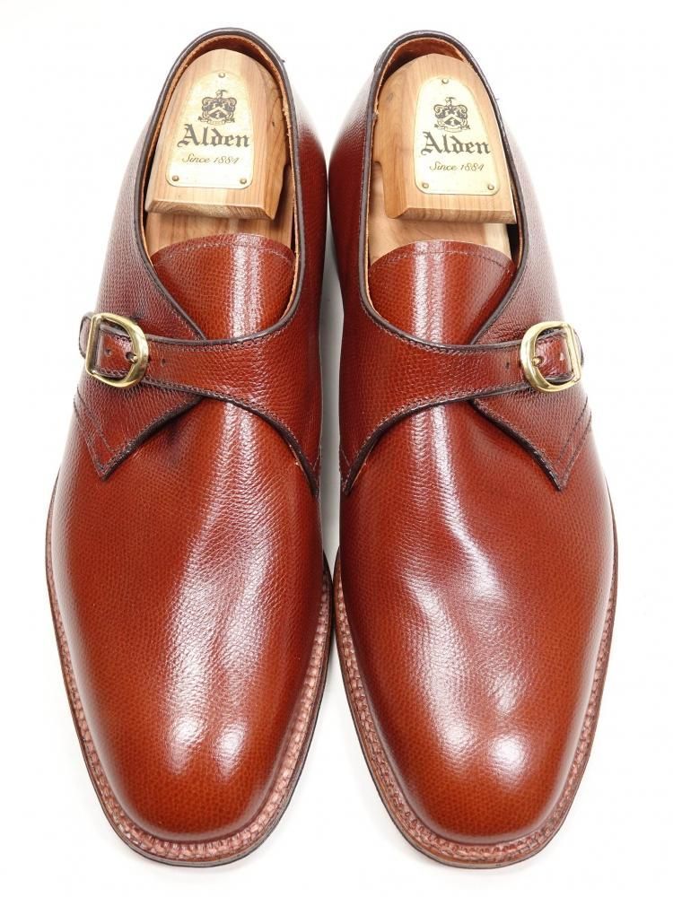 880 /0509 試着程度 オールデン シングルモンク ブラウン アルパイン