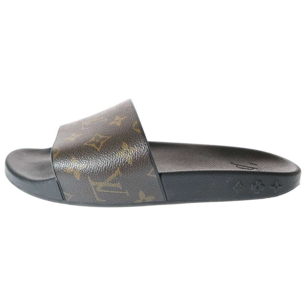 LOUIS VUITTON ルイヴィトン ウォーターフロントライン モノグラム ミュール ラバーサンダル ブラック|ブラウン
