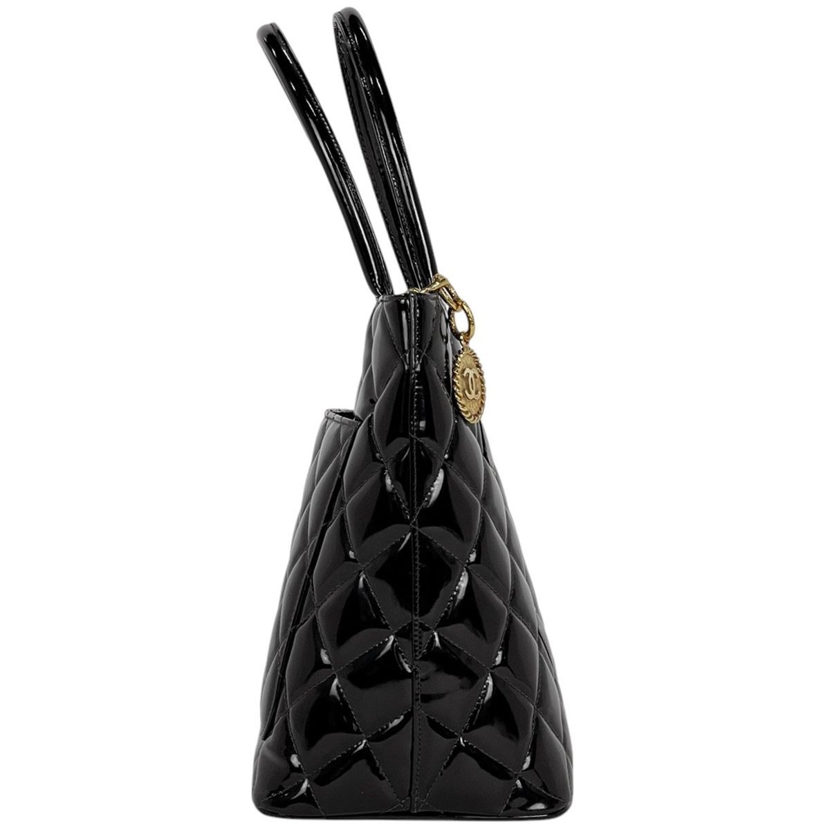 シャネル CHANEL 復刻トート ハンドバッグ ココマーク エナメル シャネル CHANEL 復刻トート ハンドバッグ ココマーク エナメル