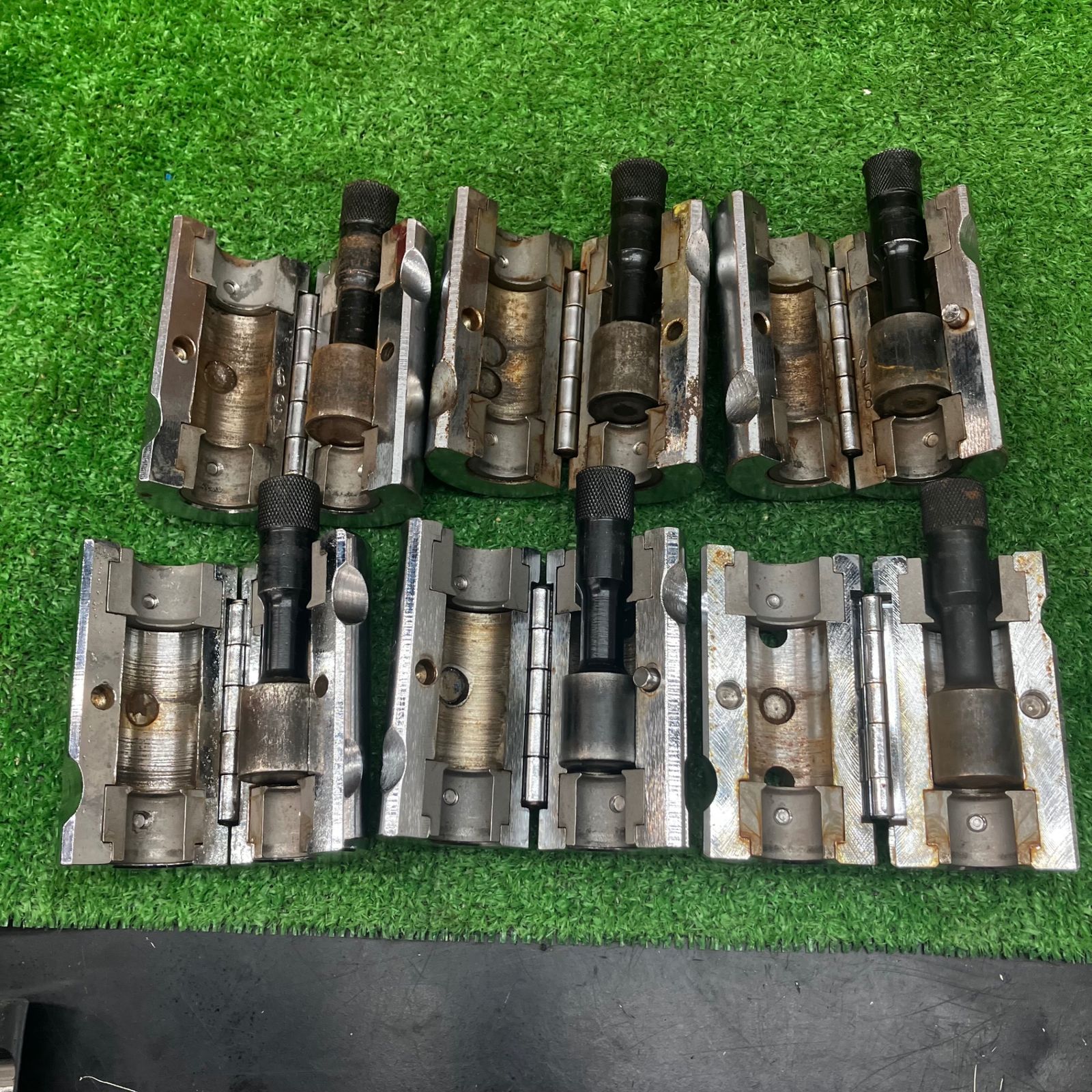 アカギ マジックパンチ フレキ管ツバ出し工具 6個セット【川越店