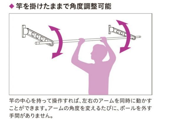 窓壁用物干し 物干し金物