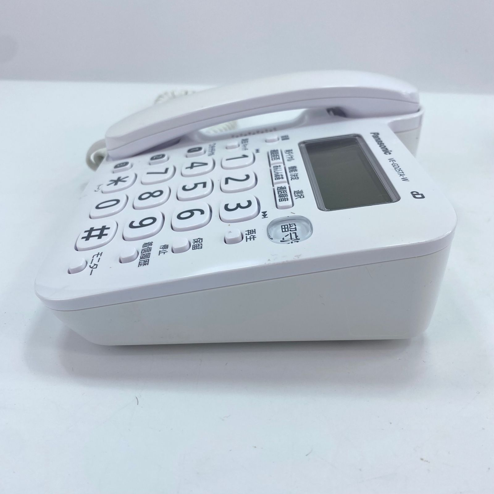 パナソニック 留守番電話機(子機なし)(ホワイト) VE-GD25TA-W 中古パナソニック 留守番電話機(子機なし)(ホワイト) VE-GD25TA-W