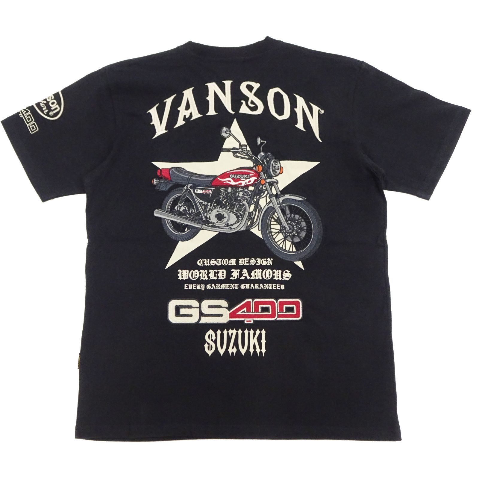 バンソン スズキ コラボTシャツ VANSON SUZUKI GS400 バイク