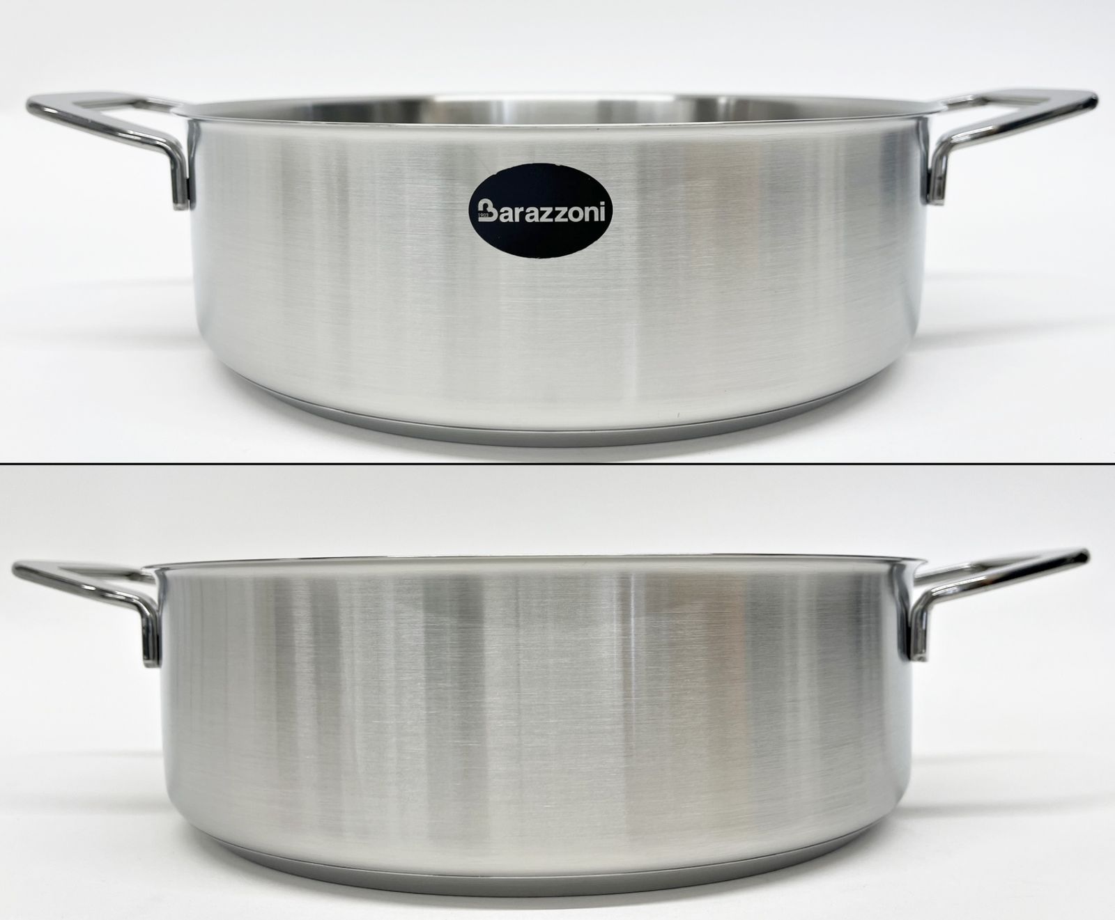 Barazzoni 蓋付 ローキャセロール 28cm MY LADY ステンレス Barazzoni