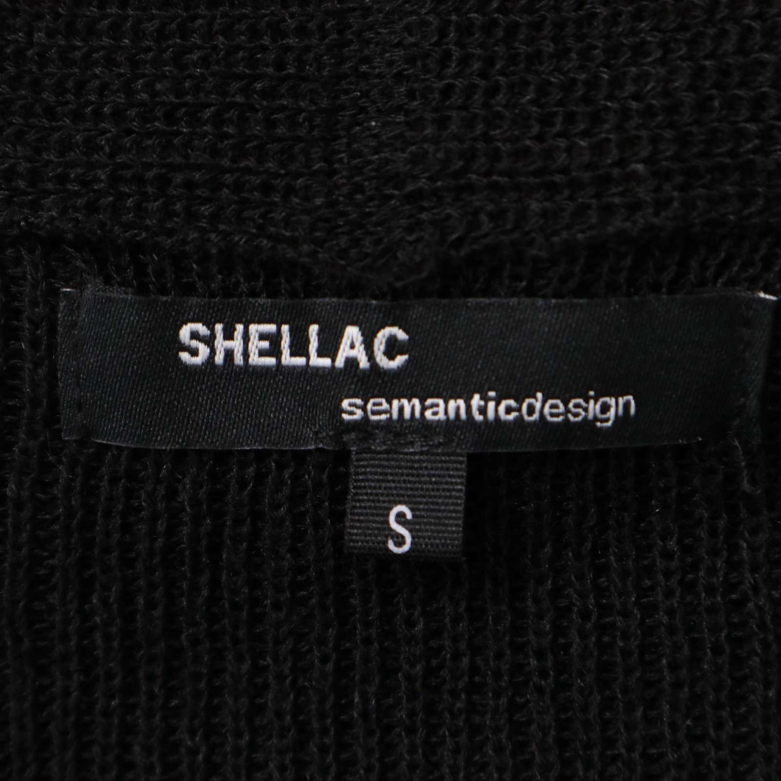 SHELLAC×semantic designロングニットカーディガン SHELLAC×セマンティックデザイン ニットロングカーディガン