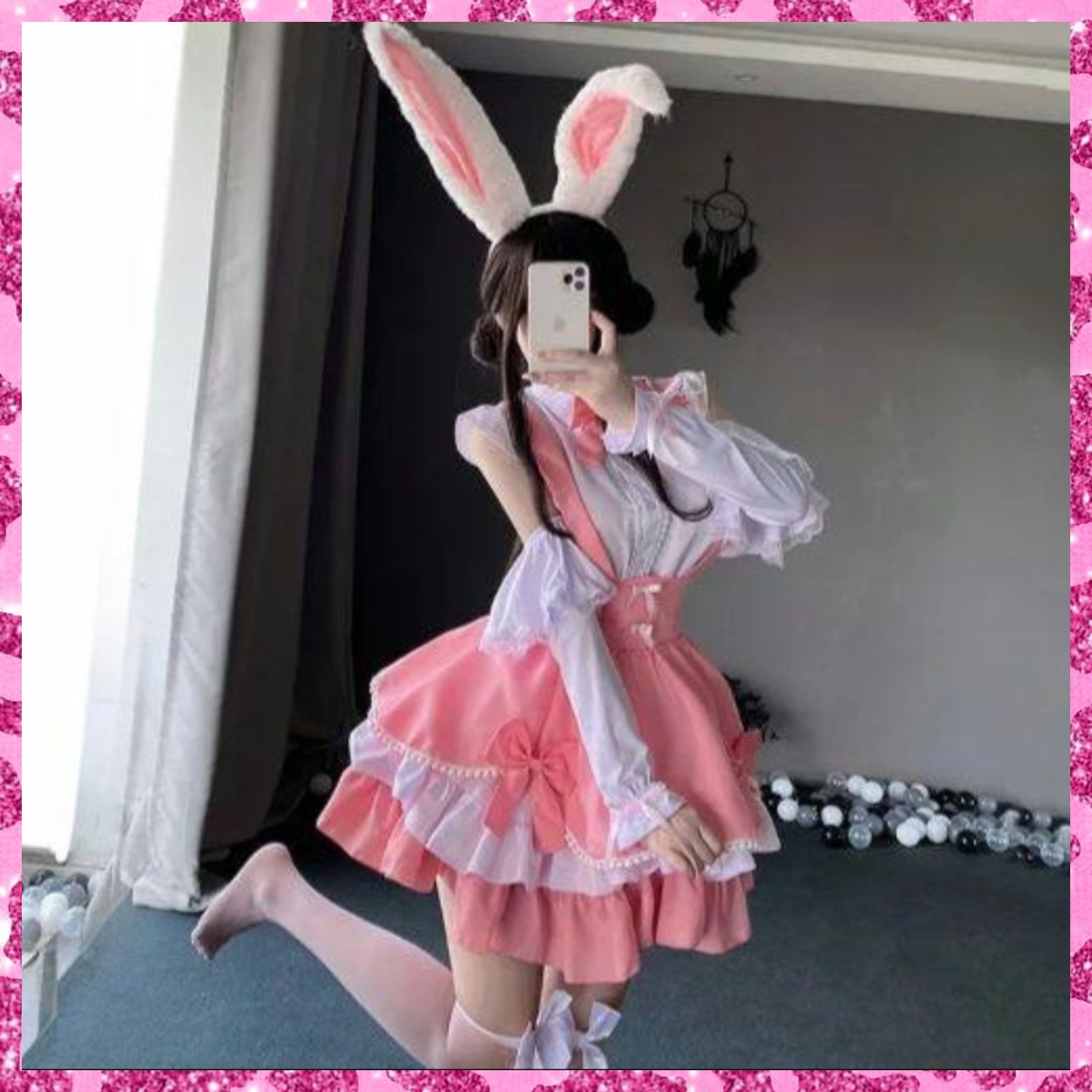 セクシーバニードレスハロウィンサンタキャバ衣装バレンタイン