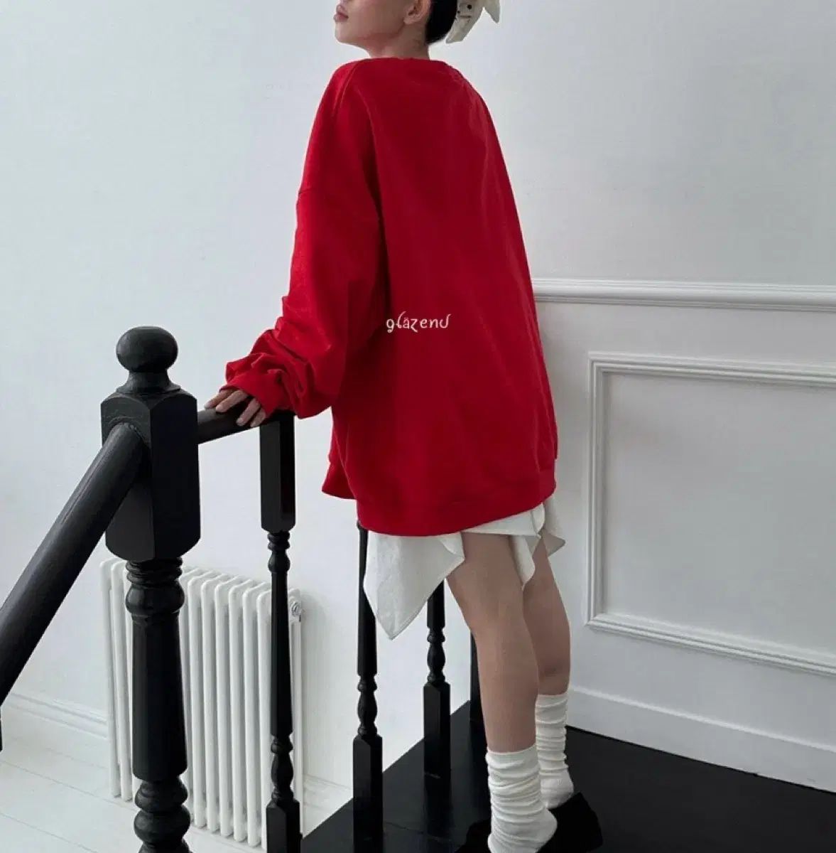 送料無料! ANTIFRAGILE オーバサイズ スウェット レッド