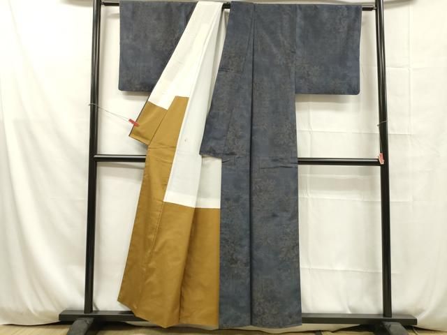 平和屋着物○上質な紬 よろけ縞 正絹 逸品 DAAQ3363ps