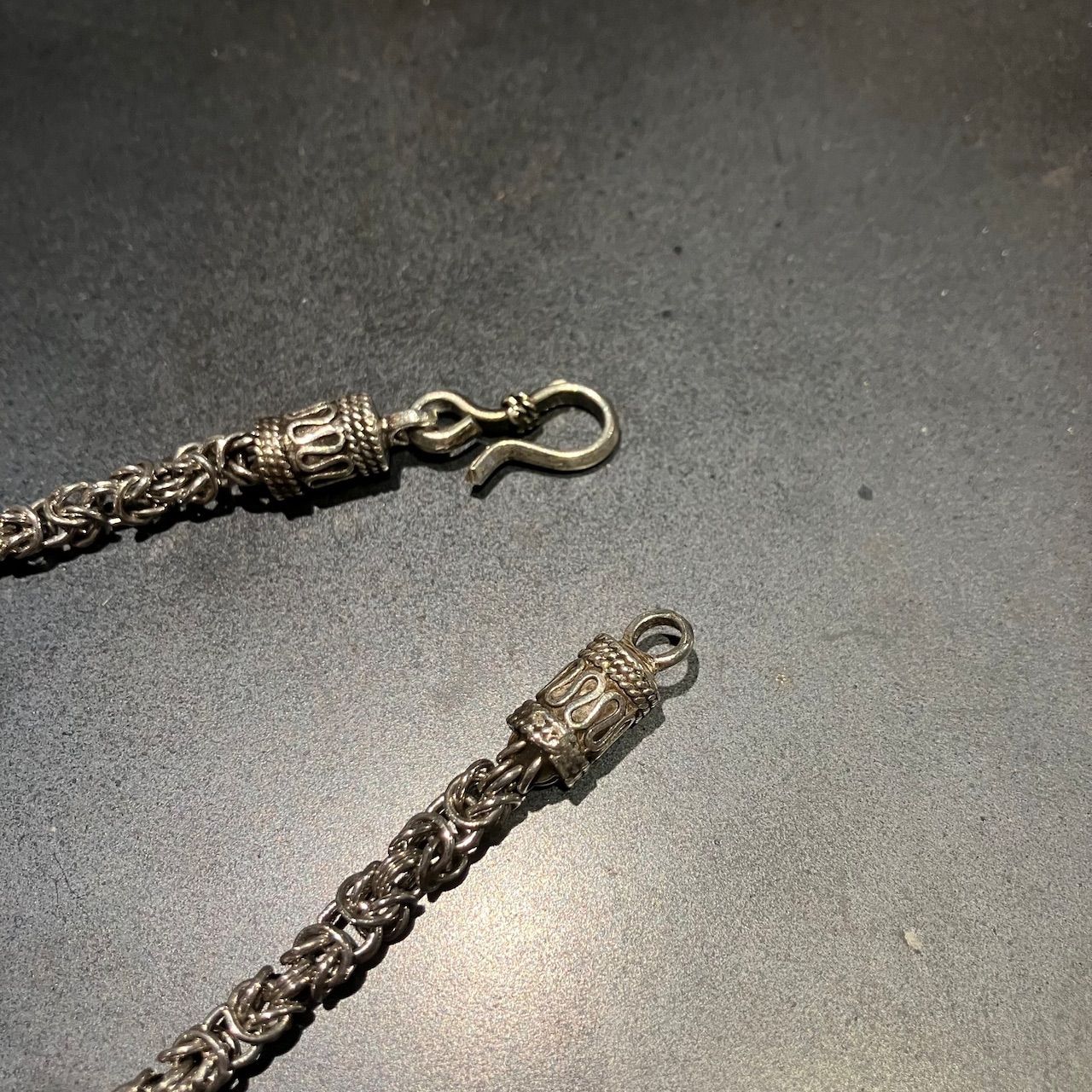 SILVER925 TRIVAL DESIGN S FOOK NECKLACE/シルバー/ネックレス