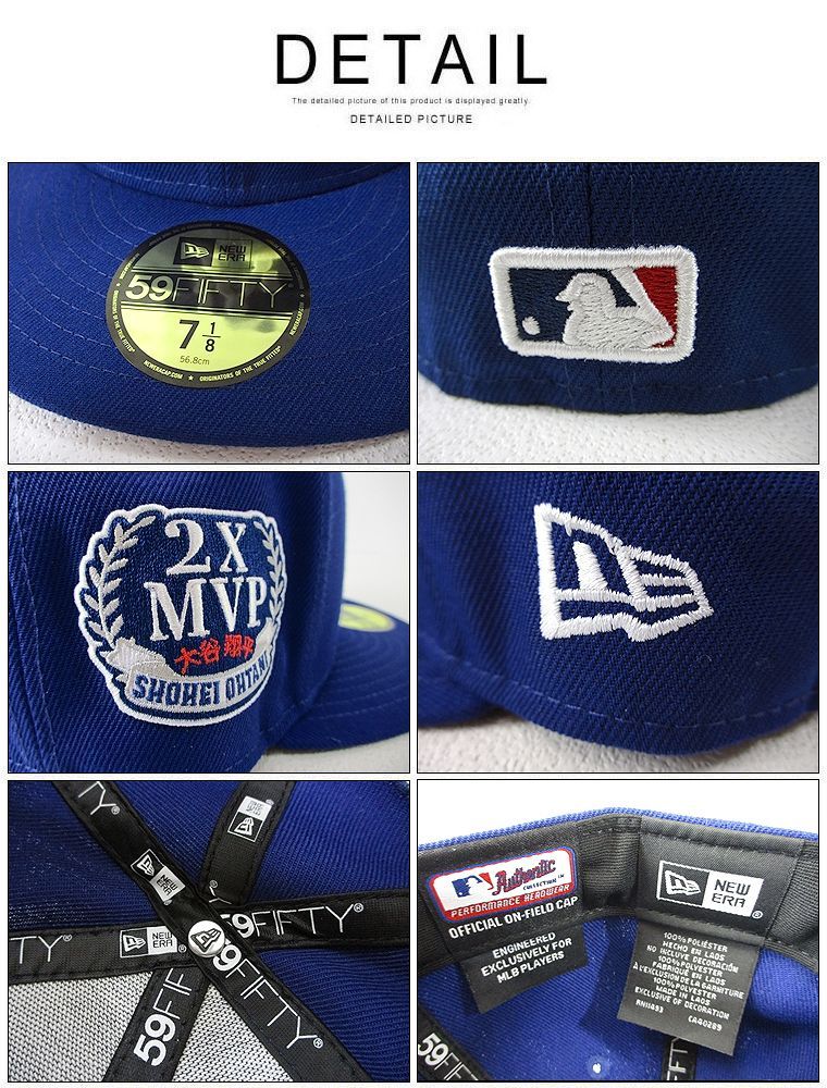 NEW ERA 59FIFTY MLBドジャース MVP大谷翔平記念5950キャップ 青 ニューエラ NEW ERA ロサンゼルス・ドジャース 大谷翔平 MVP