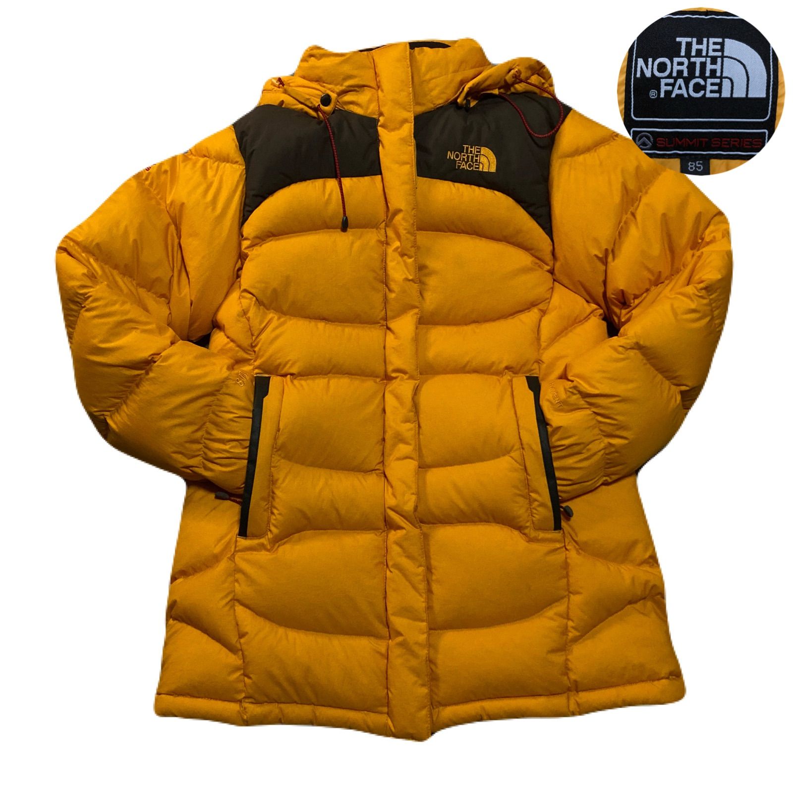 THE NORTH FACE HYVENT フード付きダウンジャケット イエロー THE NORTH FACE ダウンジャケット イエロー