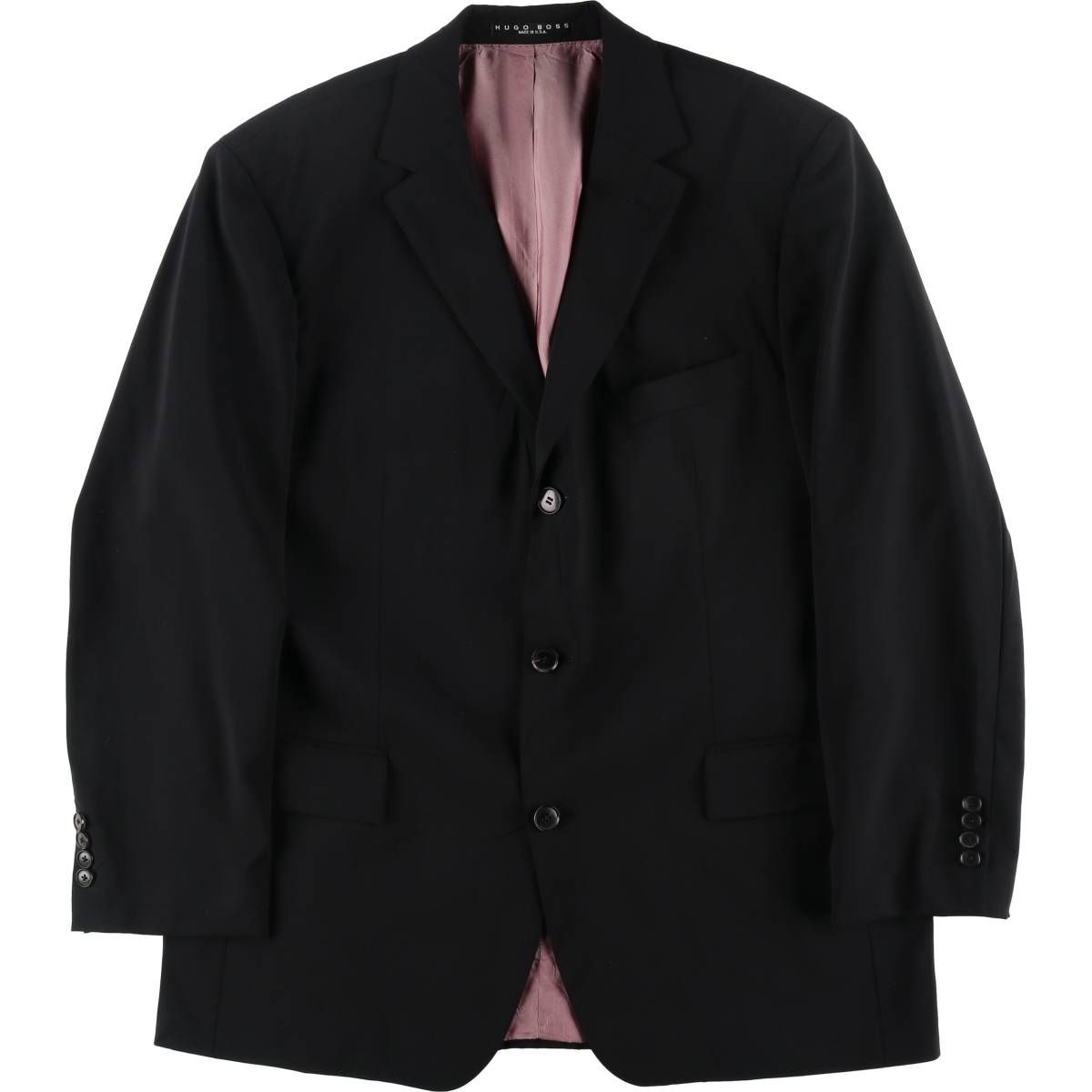 古着 ヒューゴボス HUGO BOSS ウールテーラードジャケット USA製 メンズL相当/eaa512945