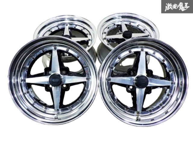 エクイップ01 PCD100 15インチ ☆希少 当時物☆ WORK ワーク Equip エクイップ 01 3ピース 15