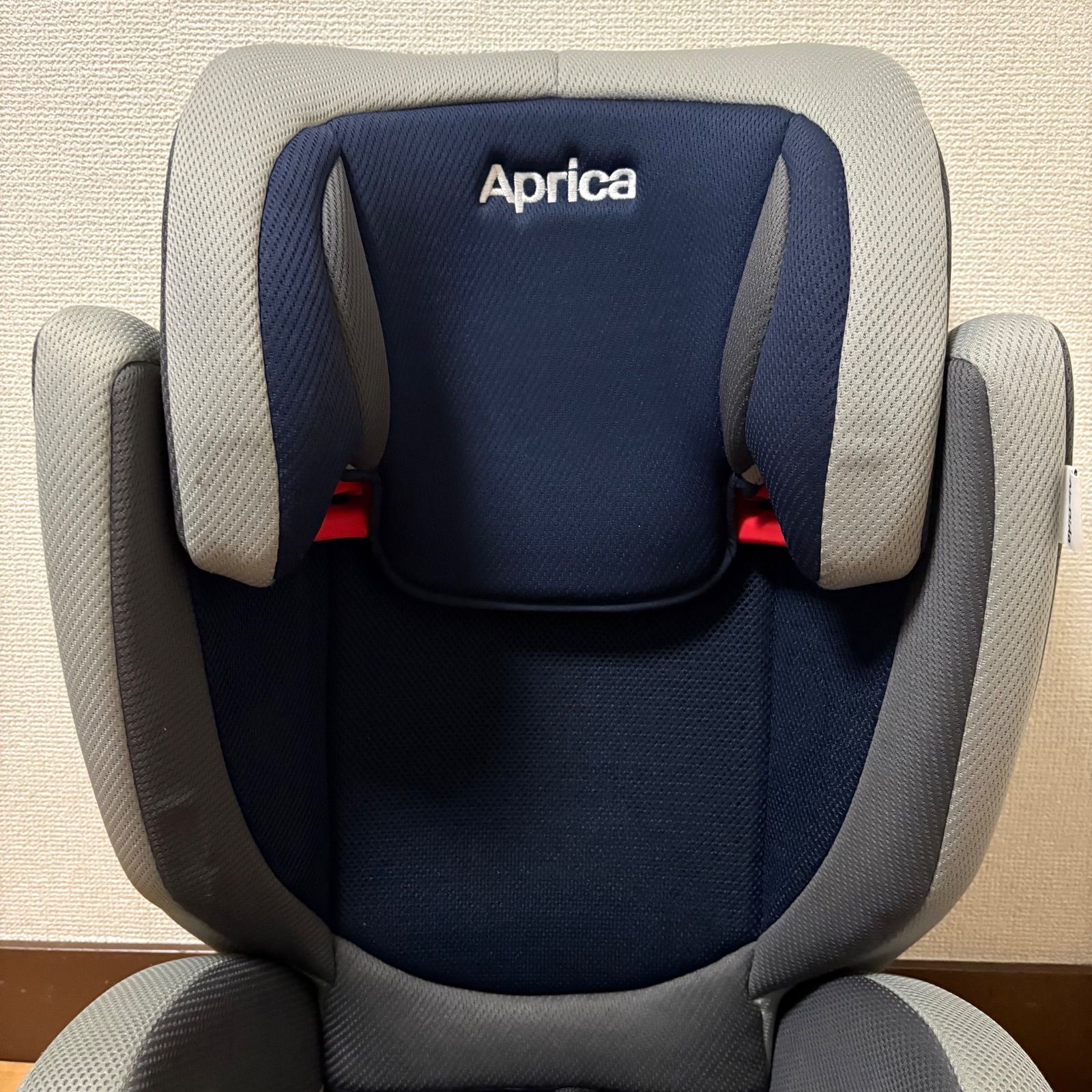 美品 Aprica ジュニアシート Air Ride エアライド グレーネイビー