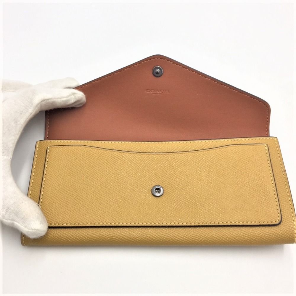 coach ウィン ソフト ウォレット カラーブロック ﾌﾞﾗｽ/ﾁｮｰｸ ﾄｰﾌﾟ ﾏﾙﾁ