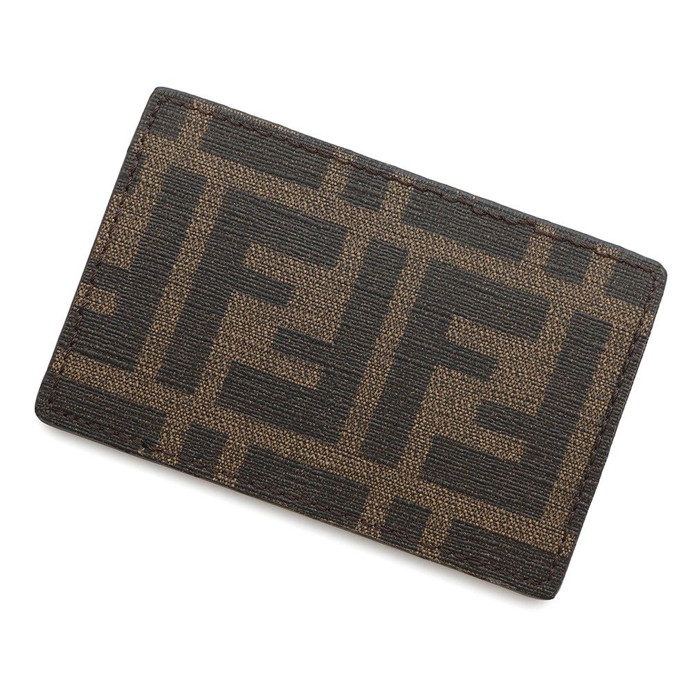 ⭐︎新品未使用⭐︎ FENDI フェンディ カードケース パスケース ズッカ柄 フェンディ カードケース ズッカ柄 7AR911 FENDI パスケース 黒