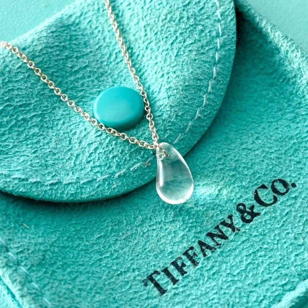 ティファニー クリスタル ティアドロップ ネックレス SH3fe