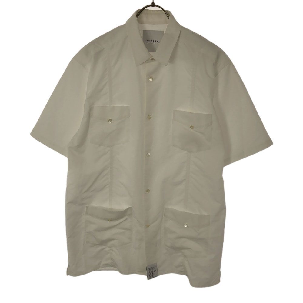 シテラ 日本製 半袖 シャツ XL ホワイト CITERA メンズ