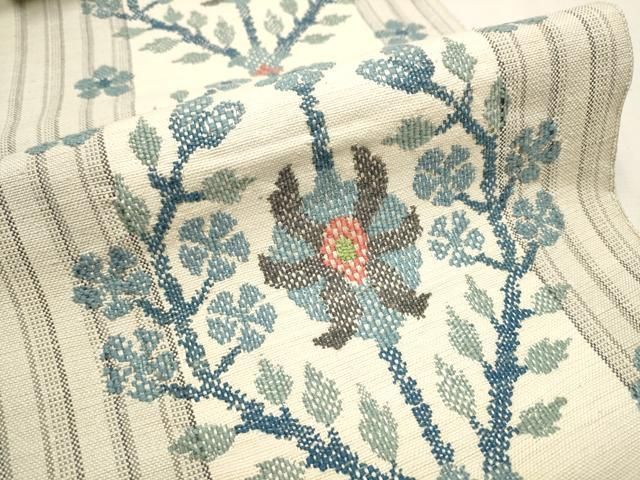 平和屋着物○八寸名古屋帯 作家物 吉祥文 金銀糸 正絹 逸品