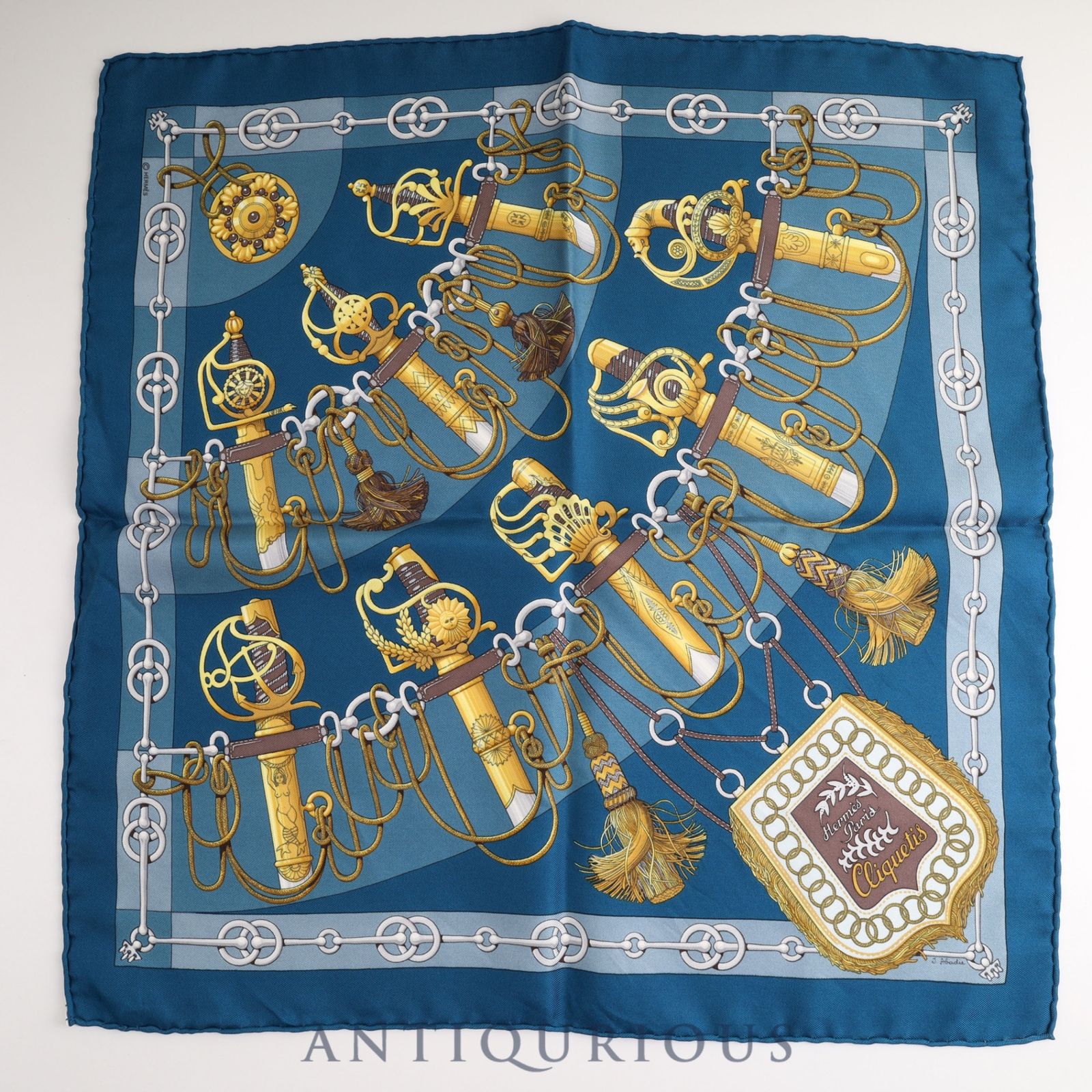 エルメス スカーフ カレ45 クリケティス SILK