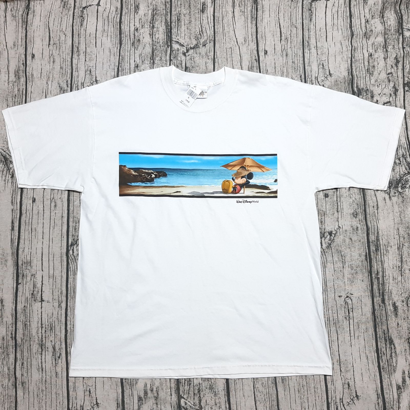 size XL】未使用タグ付き Disney 90s~00s ミッキー ビーチ size XL】未使用タグ付き Disney 90s~00s ミッキー ビーチ