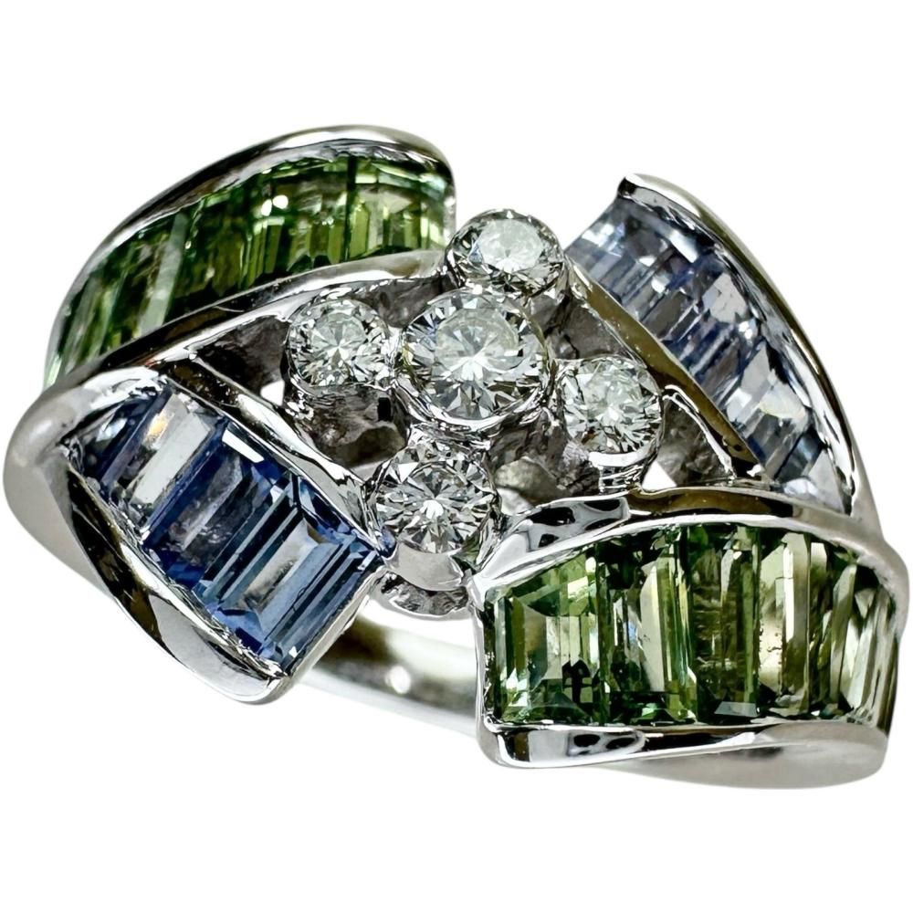 13号 サファイア 2.97ct ダイヤモンド 0.17ct リング・指輪