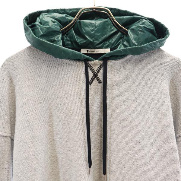 アレキサンダーワング フーディー スウェット XS グレー×グリーン 