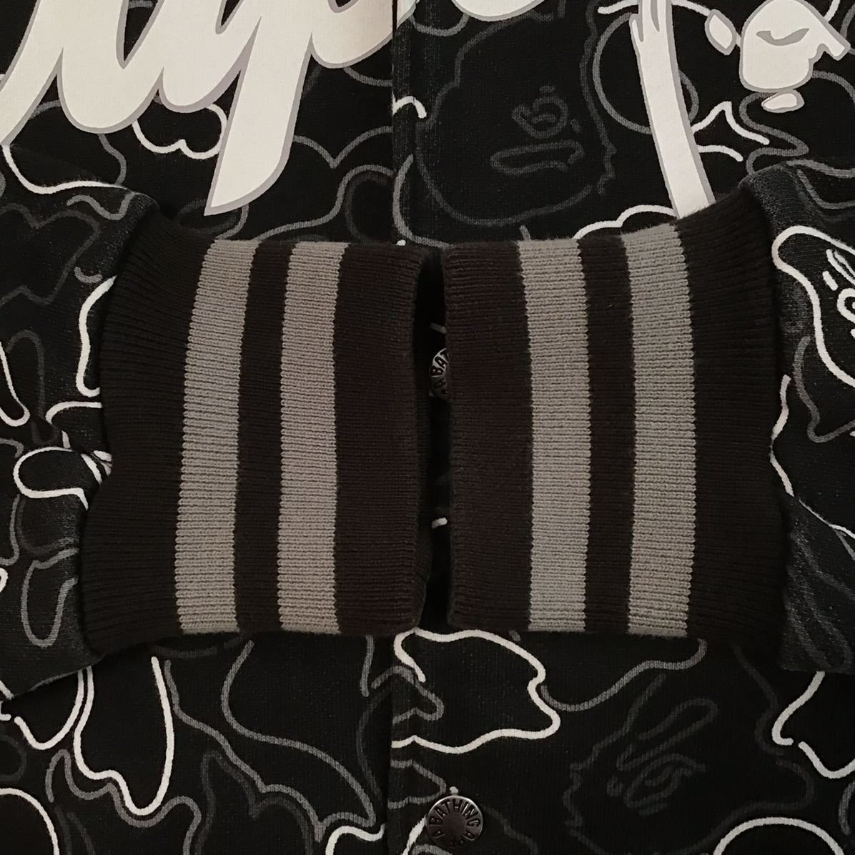 ネオンカモ スウェット スタジャン BAPE エイプ ベイプ アベイシングエイプ Neon camo スウェット スタジャン Mサイズ a bathing ape BAPE