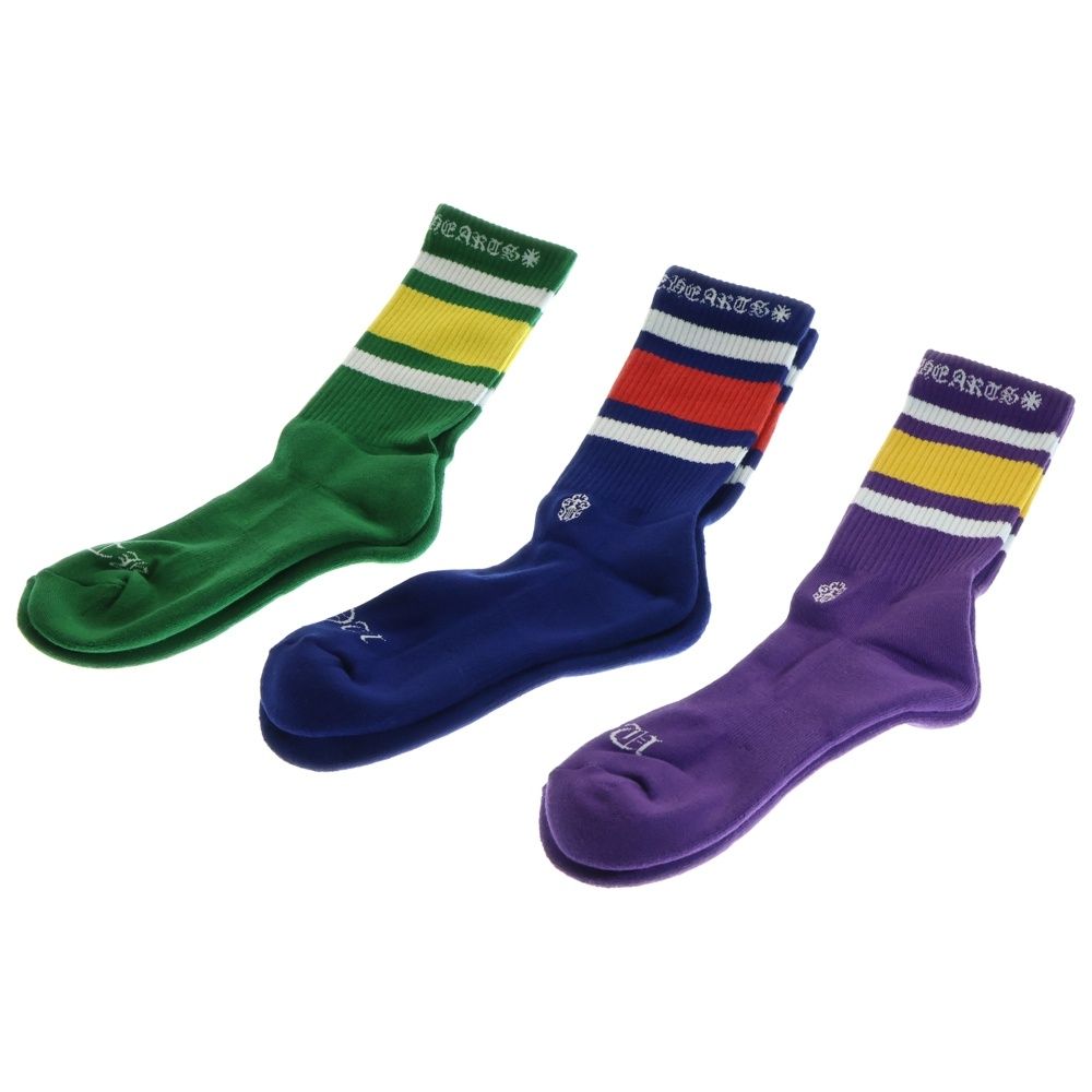 CHROME HEARTS (クロムハーツ) お買い得品 Classic Stripe Socks