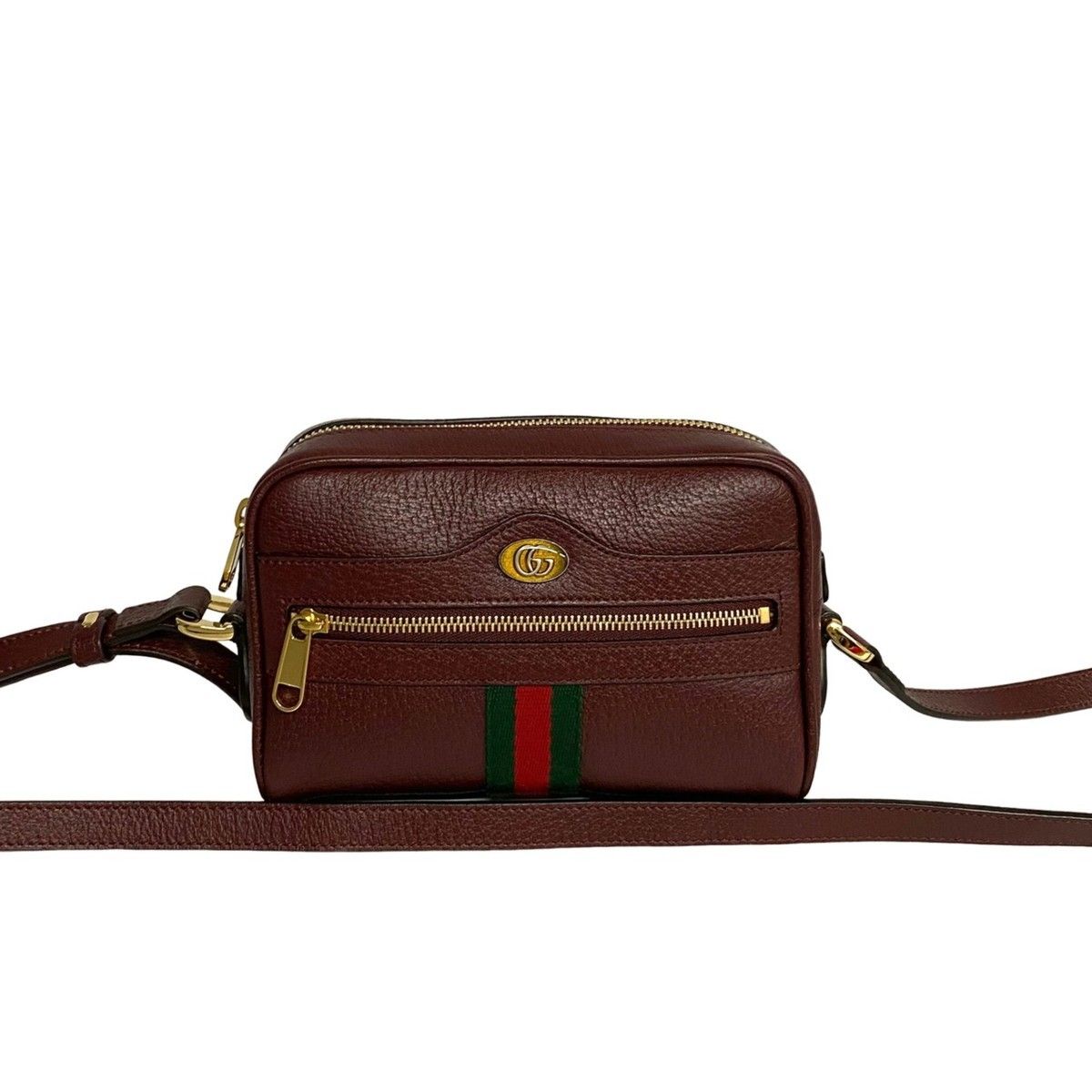 ほぼ未使用 箱 袋付き GUCCI グッチ シェリーライン GG 金具 オフィ