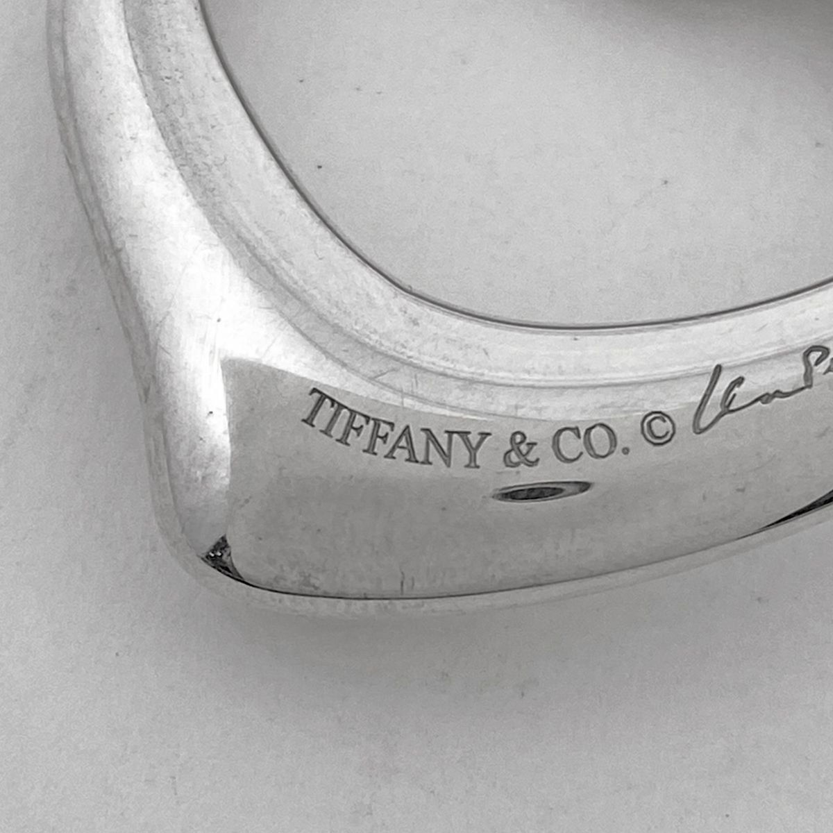ティファニー TIFFANY&Co. オープンハート メッシュ ネックレス エルサ 