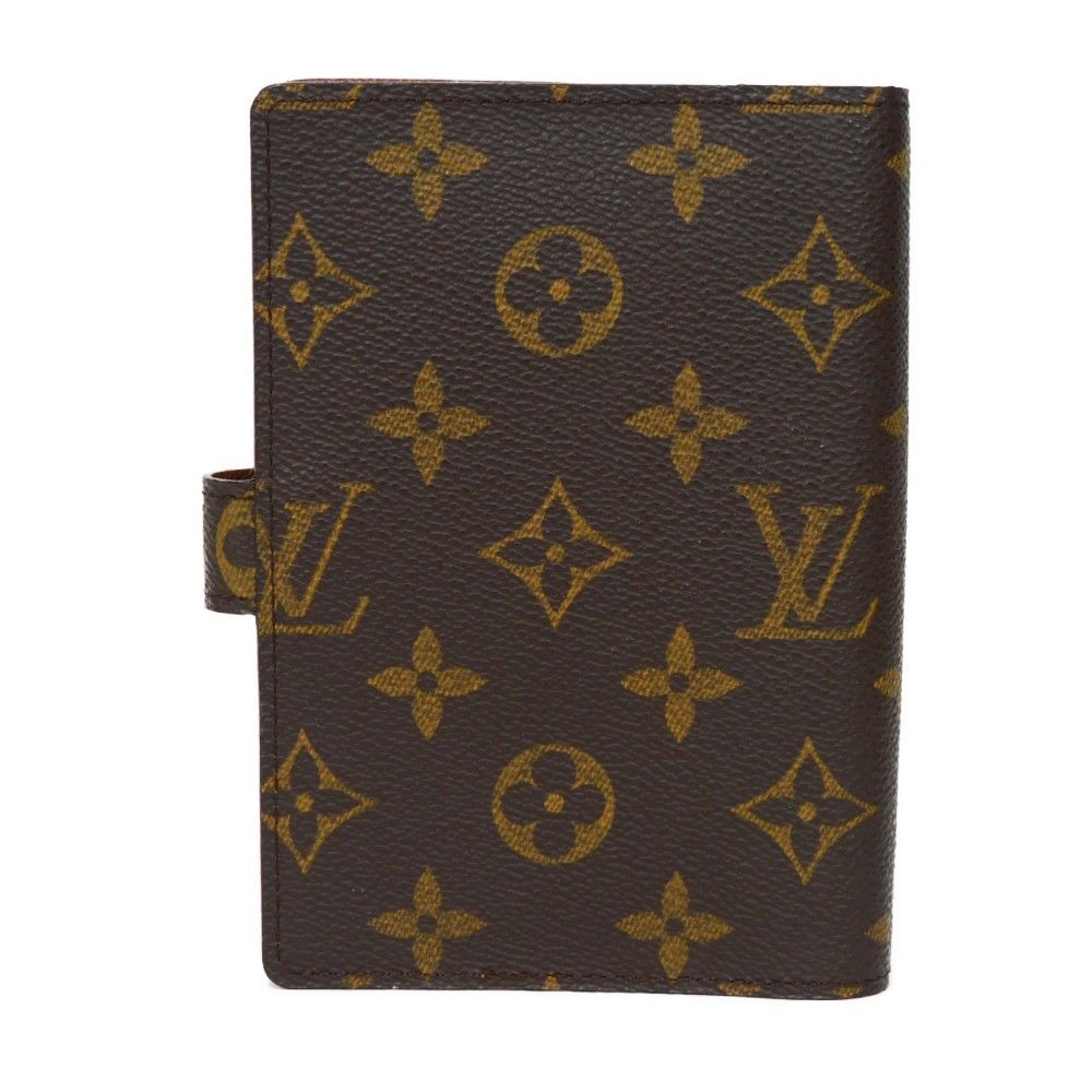 ルイヴィトン LOUIS VUITTON モノグラム アジェンダ PM 手帳 LOUIS VUITTON ルイ・ヴィトン アジェンダ PM LVロゴ フラワー