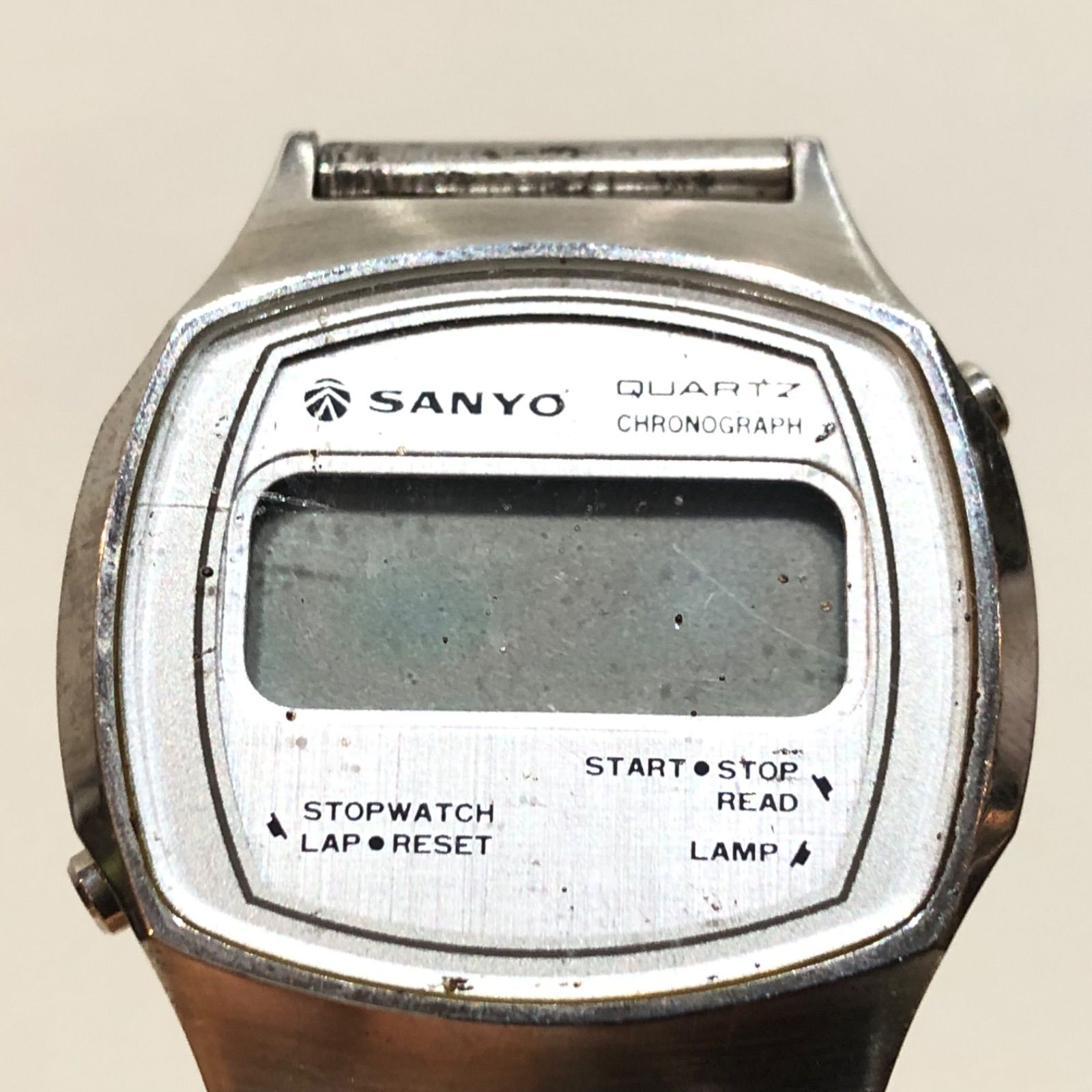 1104 サンヨー クロノグラフ クォーツ デジタル 腕時計 351-04S SANYO 