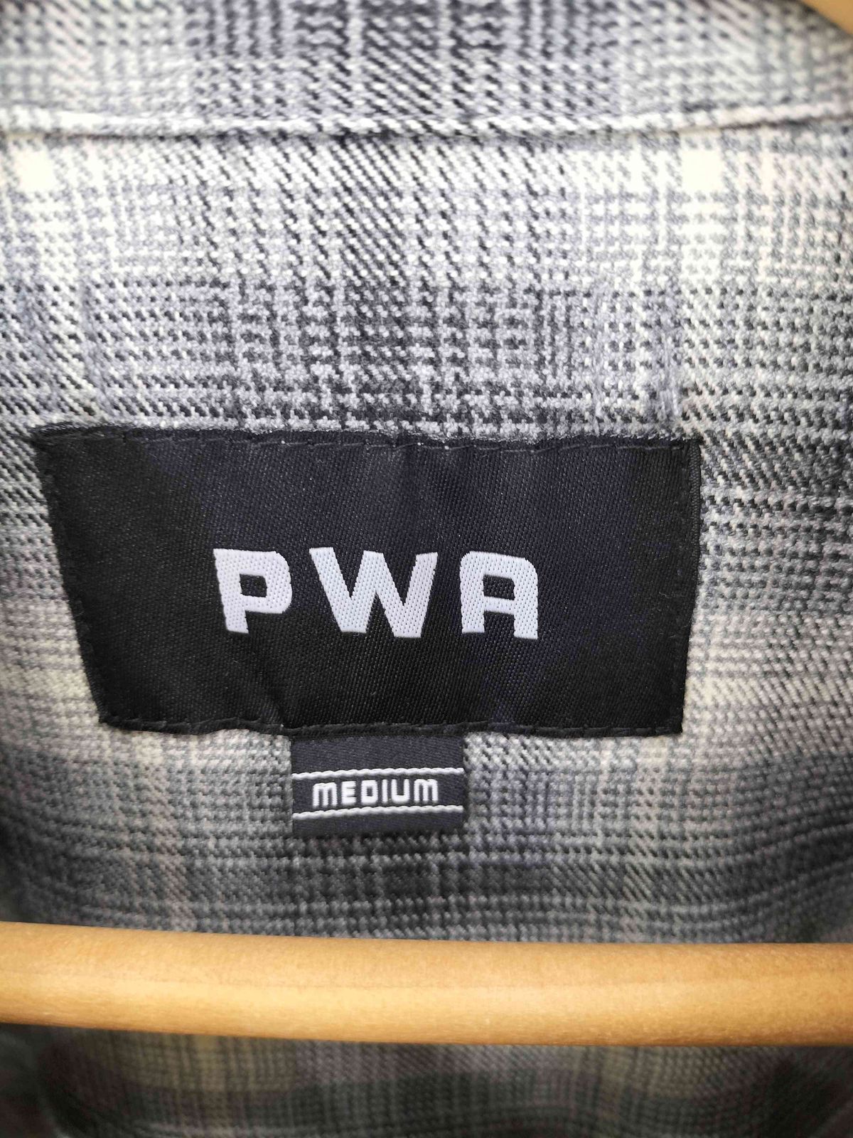 プア PWA PLAID BALOON SHIRT オンブレチェック ハーフジップ メンズ 