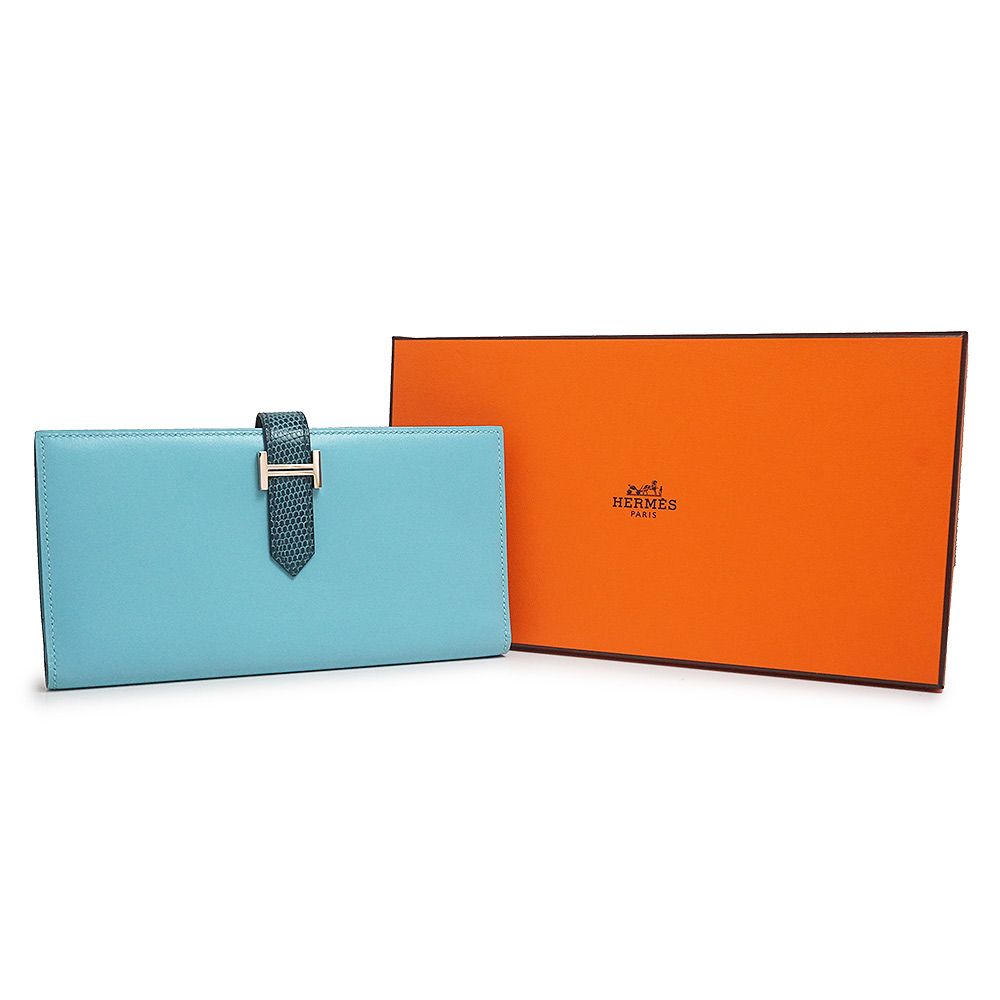 エルメス べアン コンパクト ブルーアトール HERMES エルメス べアン コンパクト ブルーアトール ブルー（青）系