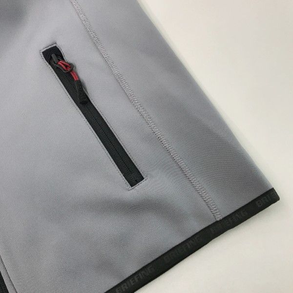 BRIEFING GOLF 2022年モデル ジップベスト 3D LOGO グレー系 M