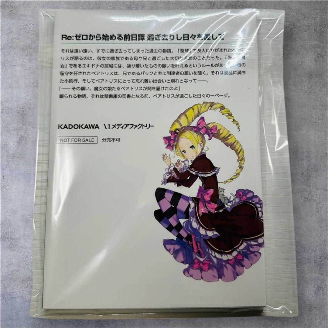 新品 Re:ゼロから始める前日譚　過ぎ去りし日々を愛して　ベアトリス　エキドナ 新品 Re:ゼロから始める前日譚 過ぎ去りし日々を愛して