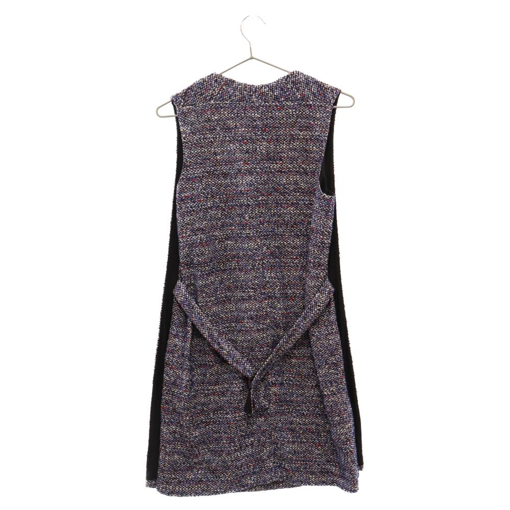 BALENCIAGA (バレンシアガ) ツイードデザインVネックノースリーブ  