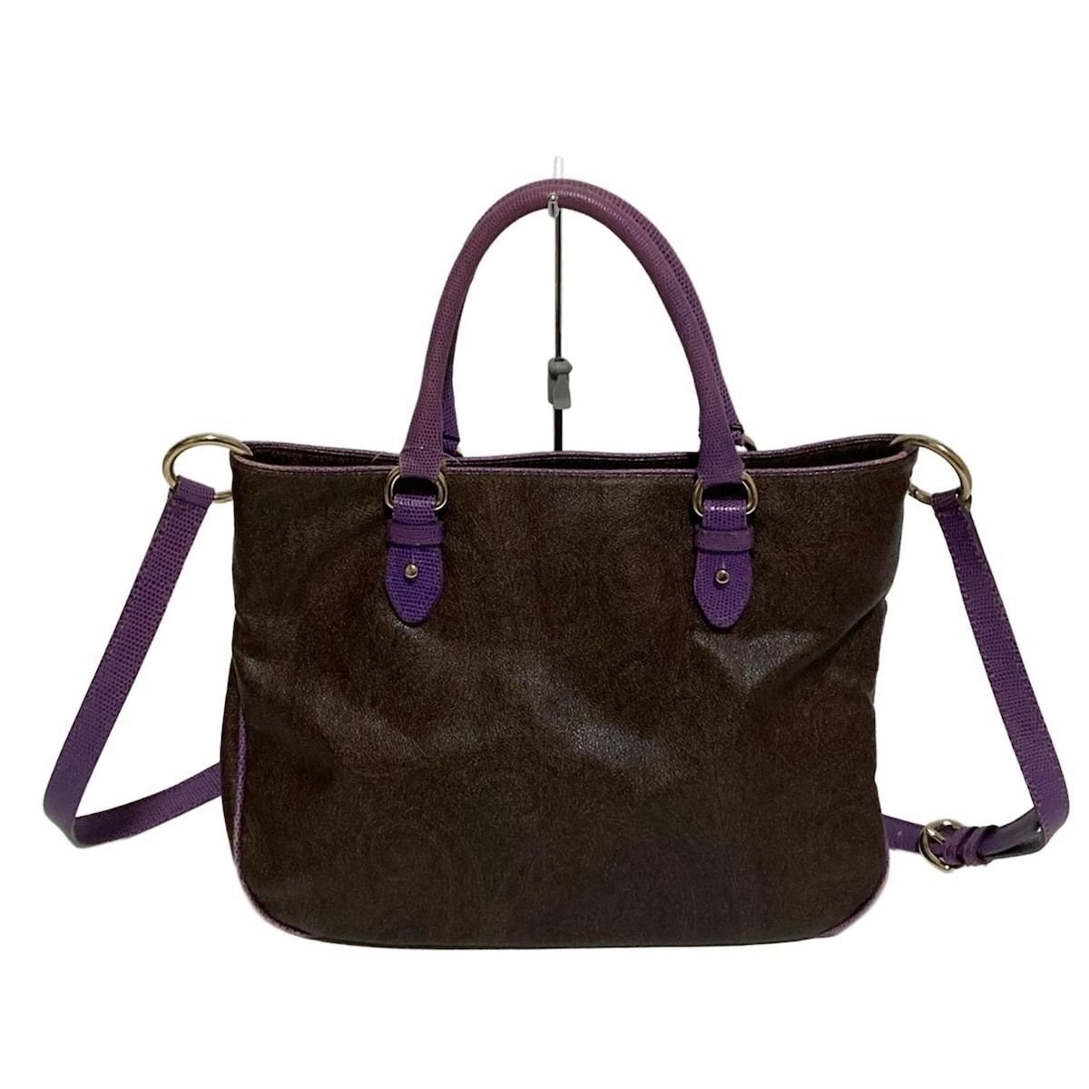 ETRO ペイズリー柄 レザートートバッグ 型押し トートバッグ ETRO ETRO 