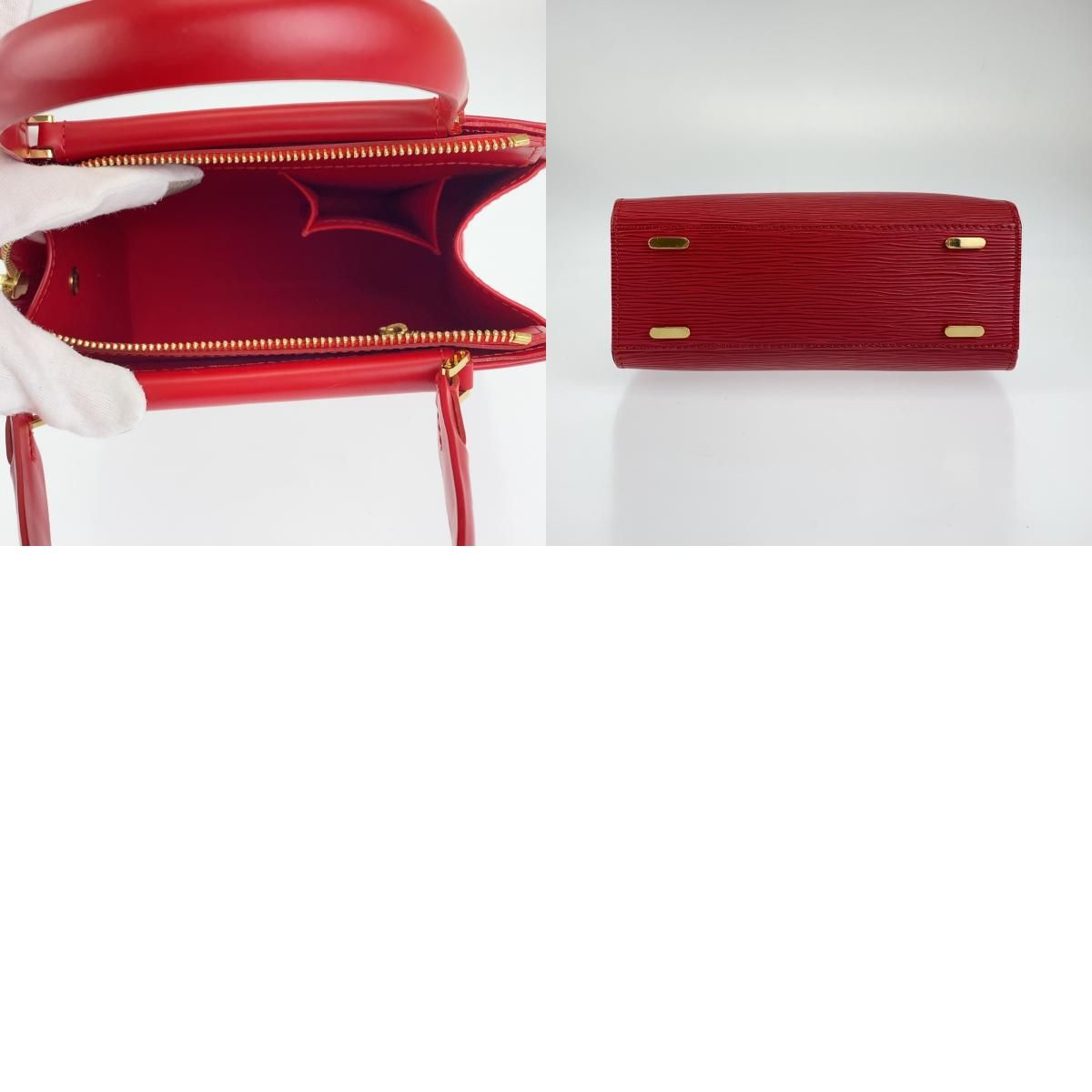 LOUIS VUITTON ルイヴィトン エピ フィガリPM レッド 赤 ゴールド金具 