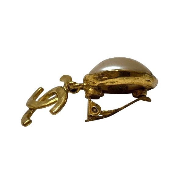 シャネル CHANEL ココマーク 93P フェイクパール ゴールド ブランド小物 イヤリング レディース