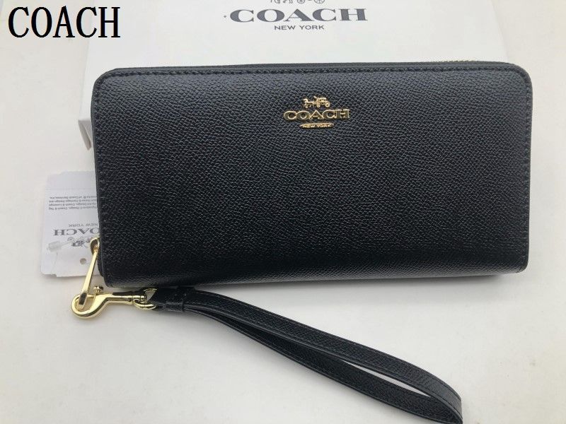 コーチ COACH 長財布 財布 ブラック  シグネチャー アコーディオンラウンドジップウォレット メンズ  財布 贈り物 新品 未使用 203C C3441