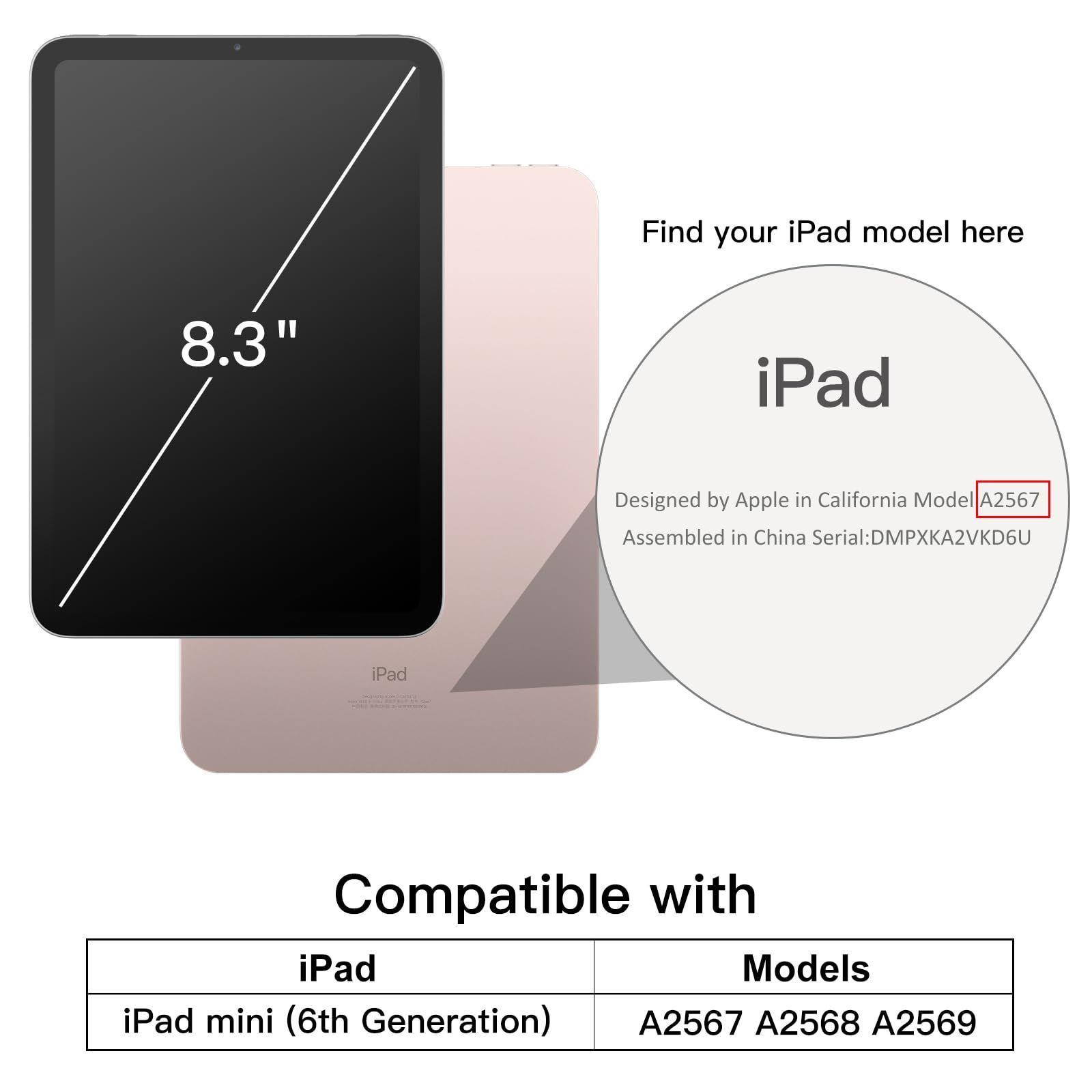 JEDirect iPadmini6 マグネットケース(8.3インチ、2021モデル、第6世代