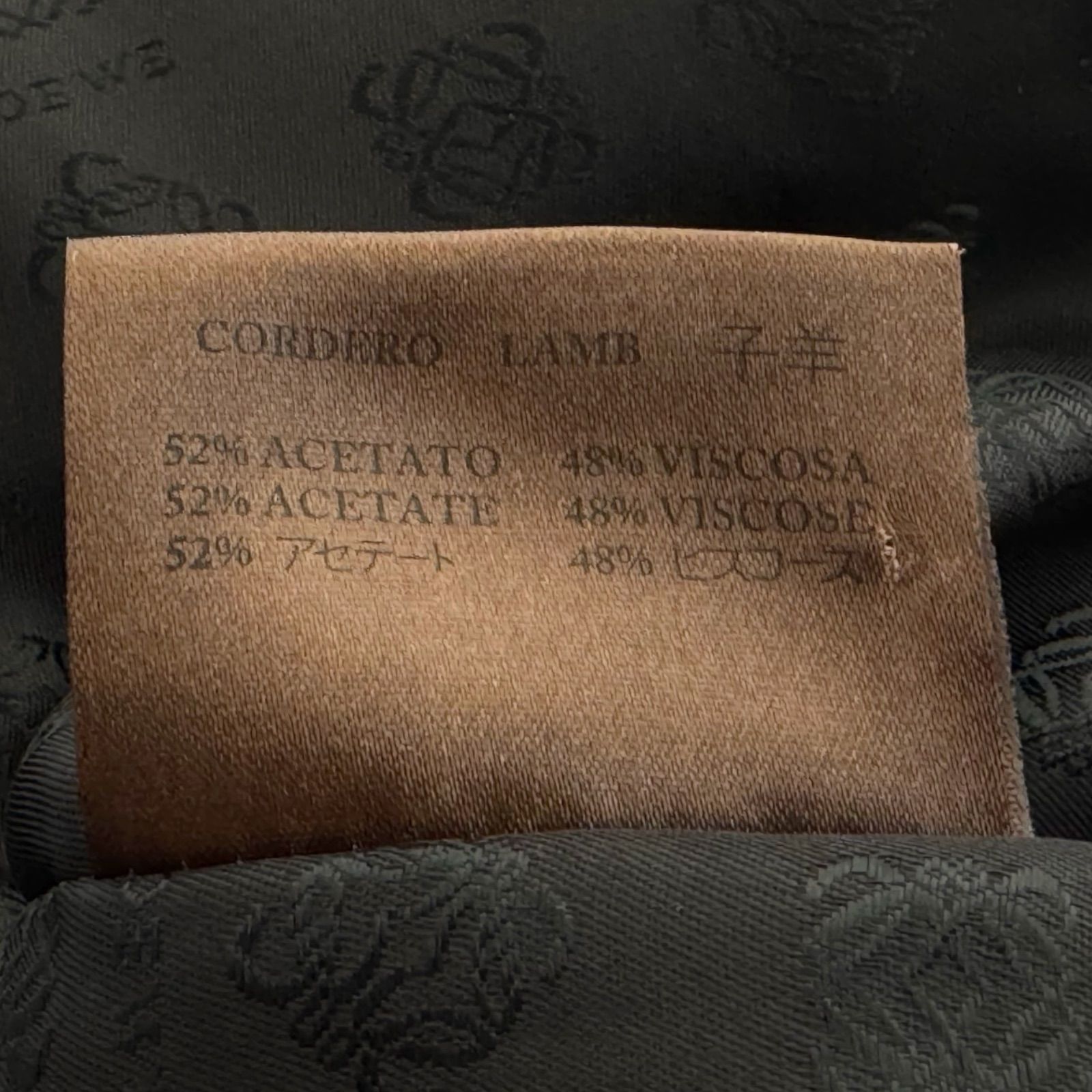 LOEWE ロエベ コート ブラック ラムレザー レディース lamb leather 