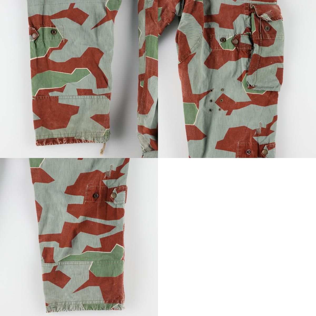 古着 50年代 ドイツ軍実品 スプリンターカモ 迷彩柄 ミリタリー カーゴ 