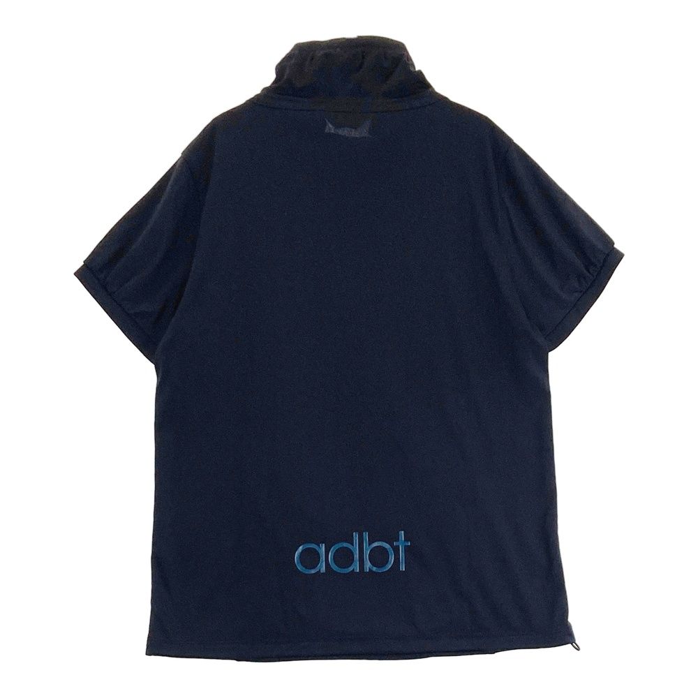 サイズ：40 ADABAT アダバット  裏地付 ハーフジップ 半袖ブルゾン  ネイビー系 [240101417700] ゴルフウェア レディース ストスト サイズ：40 ADABAT アダバット ハーフジップ 半袖Tシャツ