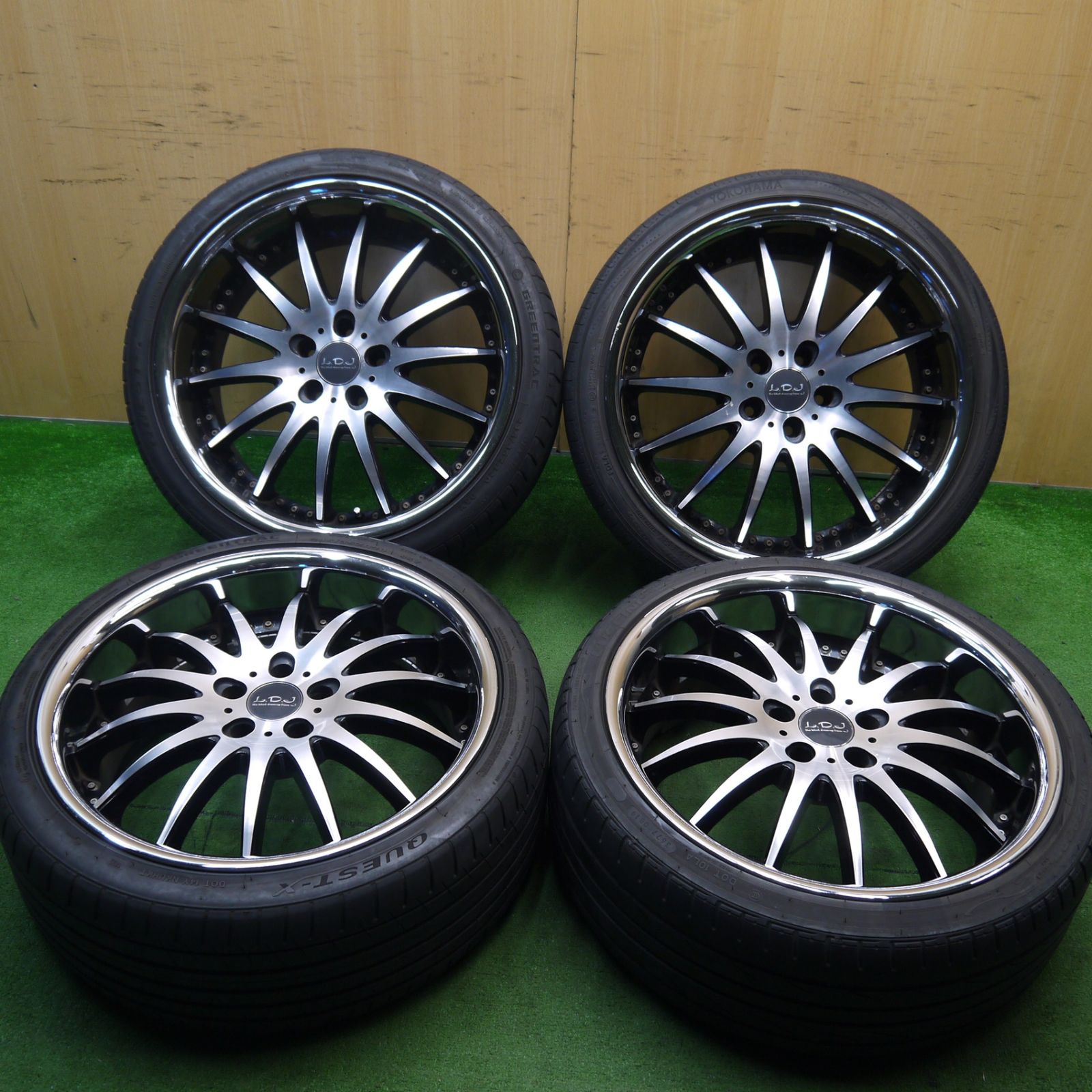 4本価格 22年 レグザーニ LX14 L.D.J 245|35R20 ヨコハマ ブルーアース RV-02 グリーントラック QUEST-X ルッチーニ BUONO SPORT LEXANI LDJ PCD114.3|5H 5051909Hノ