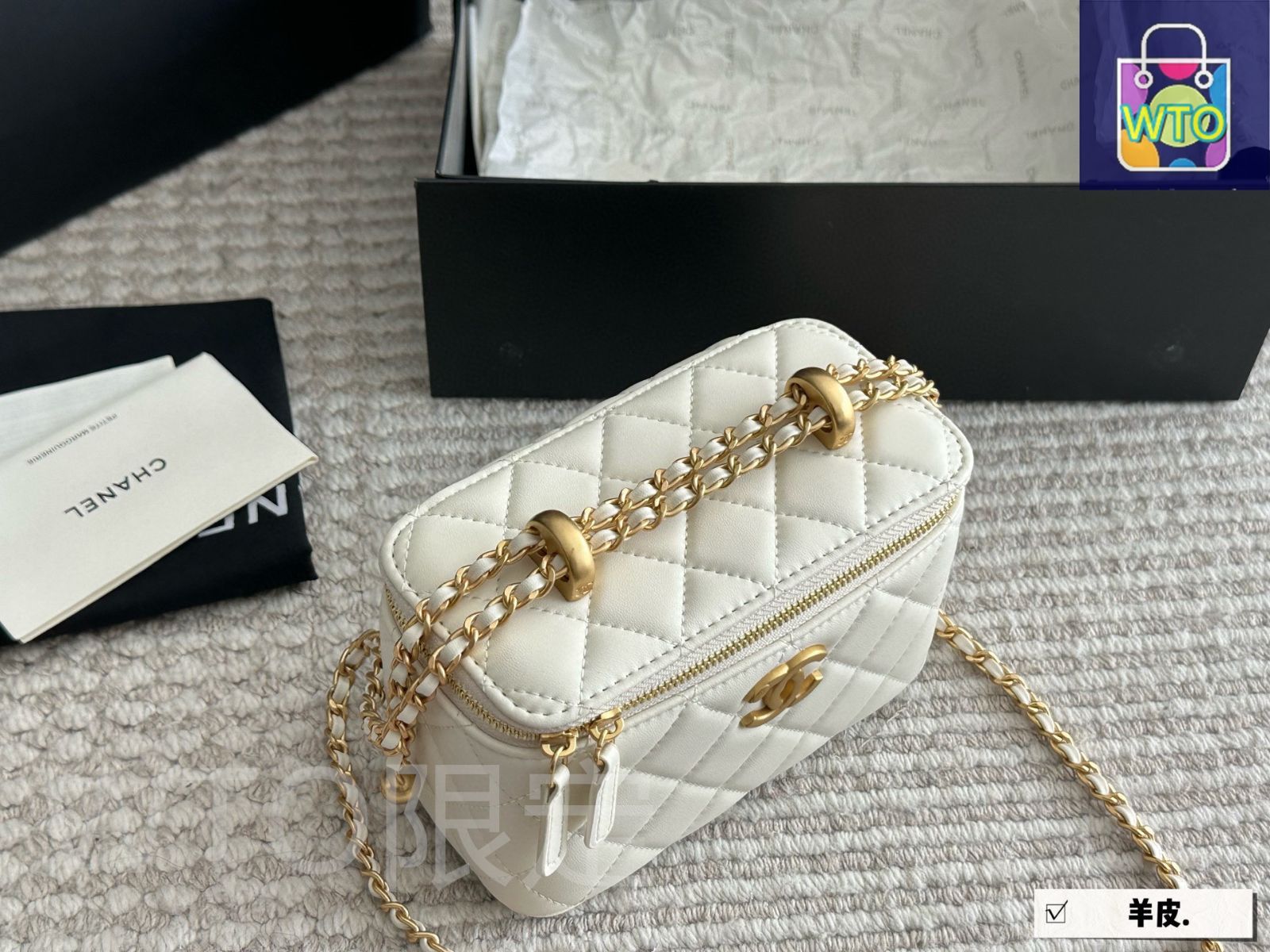 今日特価】Chanel シャネル ダブルボールボックスバッグ ギフト