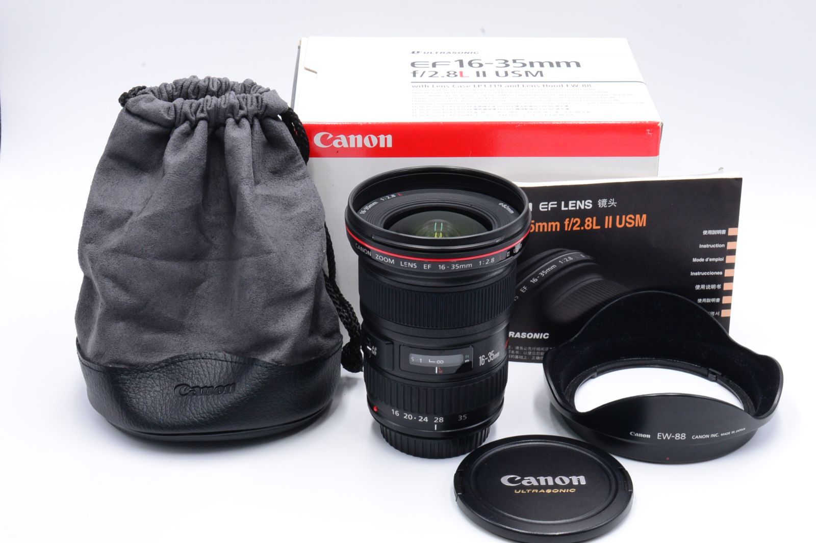 純日本製 Canon 16mm-35mm F2.8L 2型 USM 良品 フード有り | tonky.jp